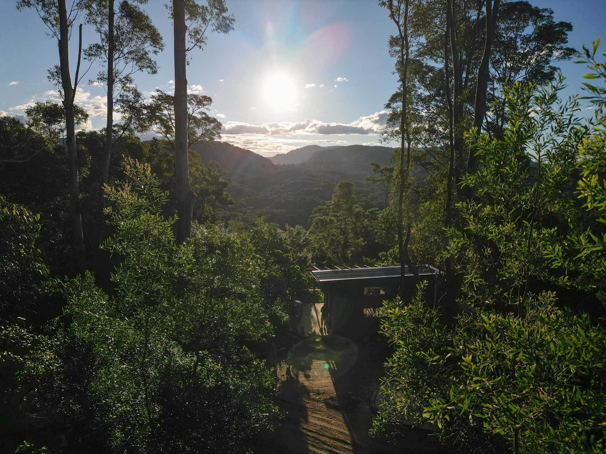 Solar panels on tiny house